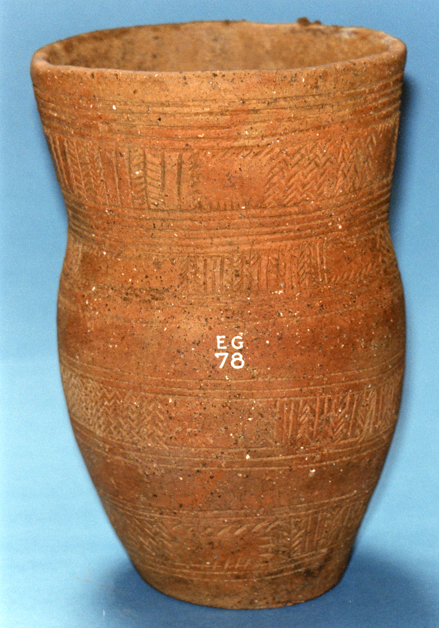 Image of Clay beaker found in a short cist at West Fenton, Drem, East Lothian © National Museums Scotland