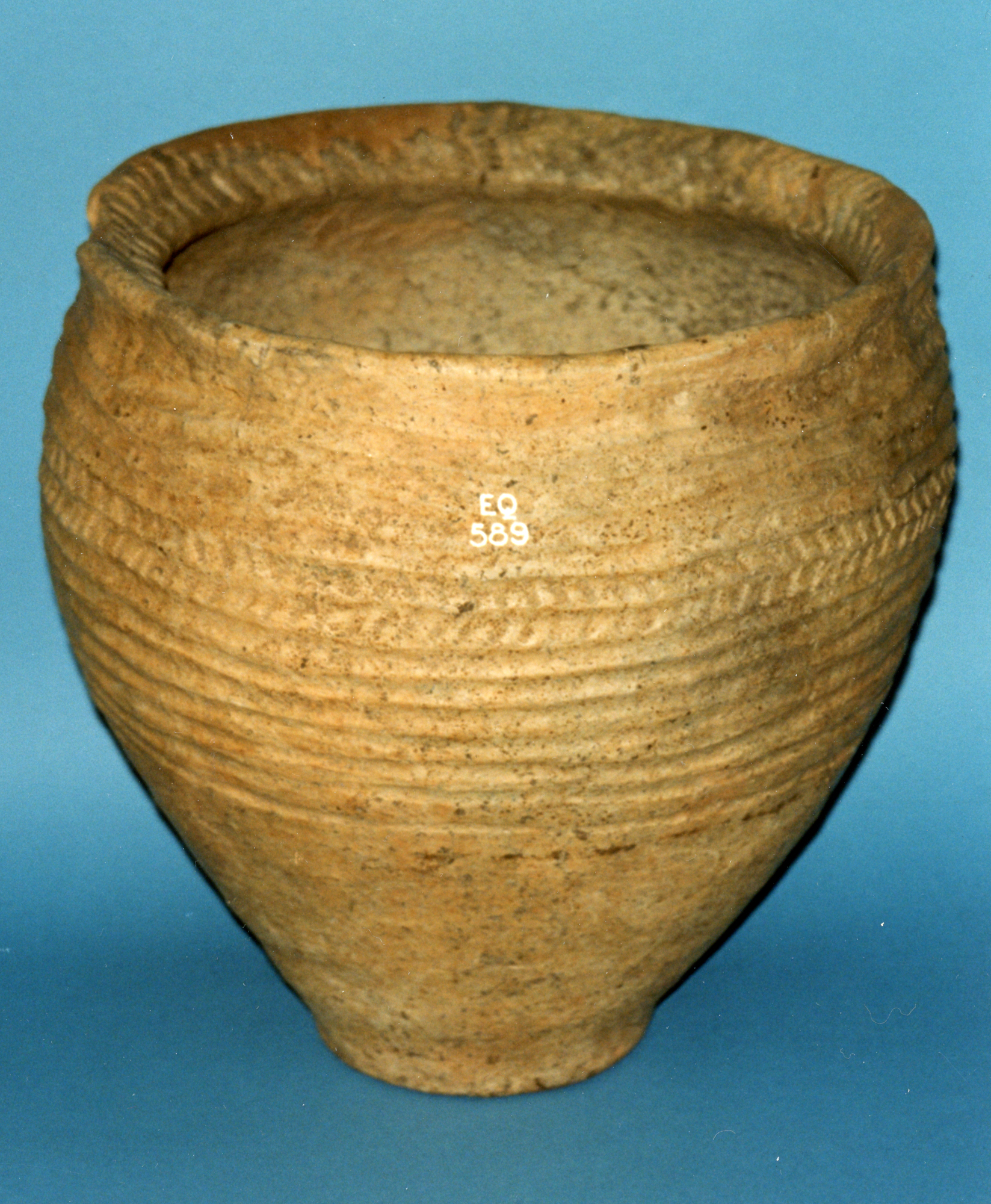 Image of Cinerary urn containing cleaned cremated bones, from Denbeath, Fife © National Museums Scotland