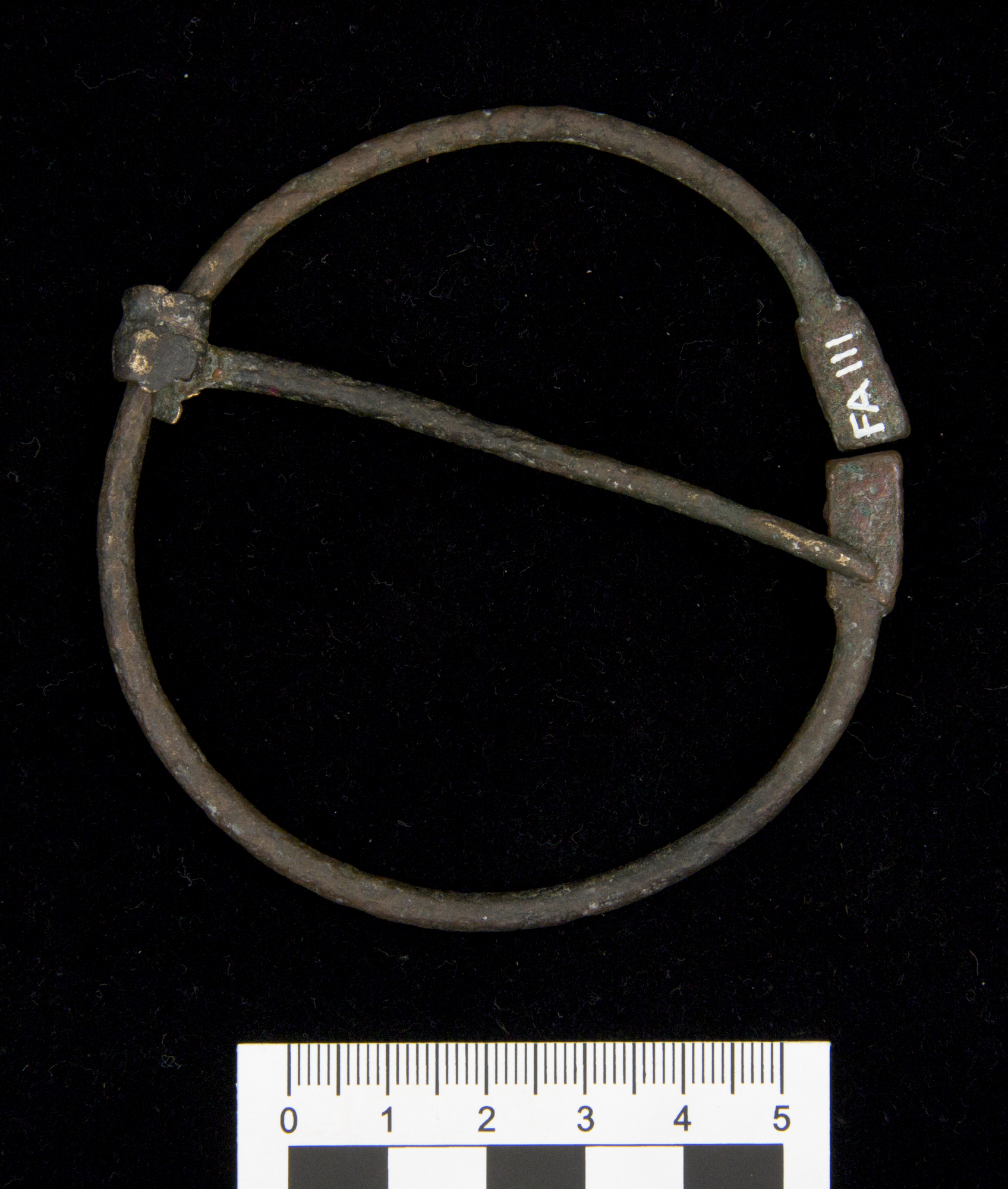 Image of Bronze penannular brooch, zoomorphic, found on foreshore at Rhodes Links, near North Berwick, East Lothian © National Museums Scotland