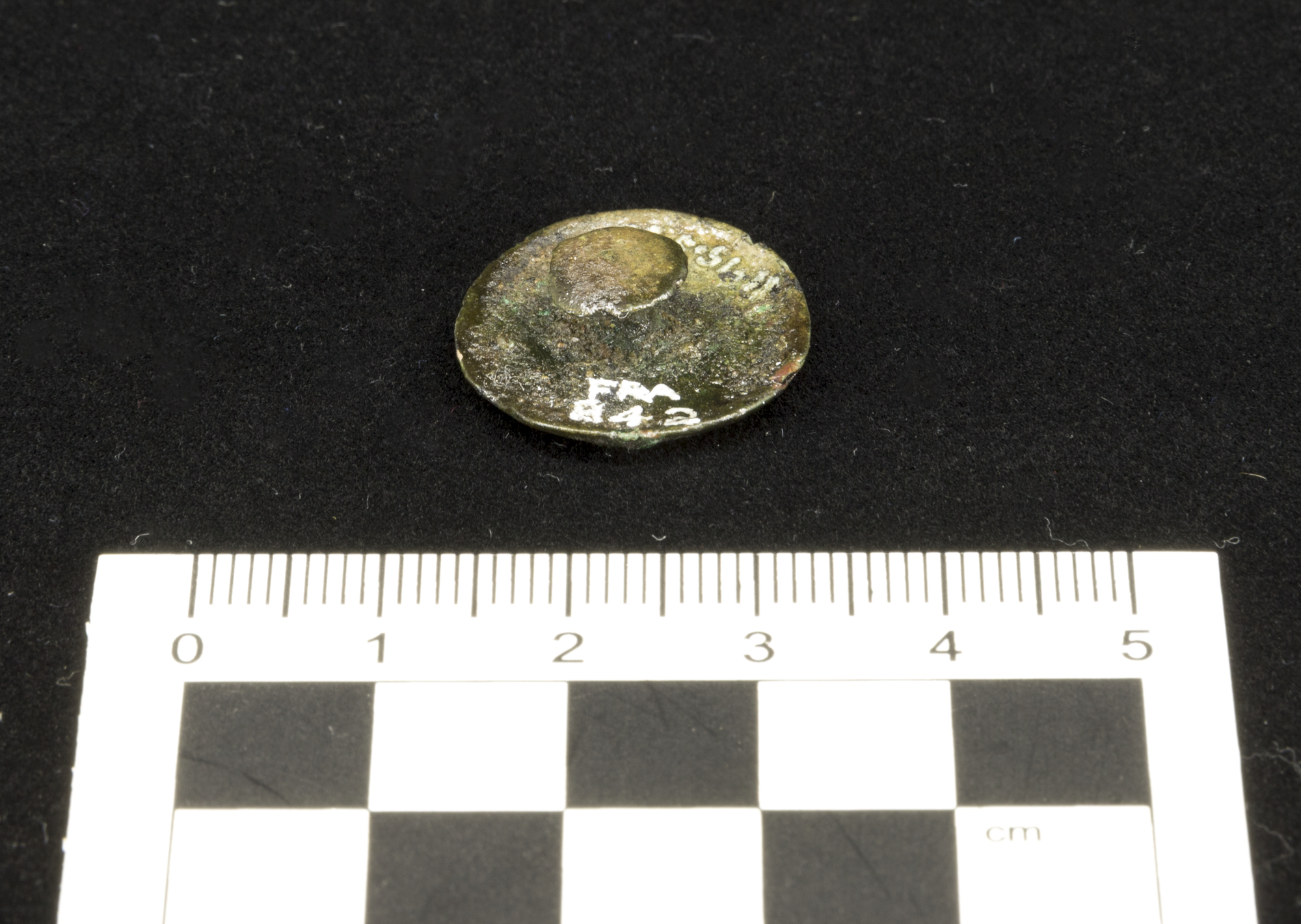 Image of Stud with enamelling, from the Roman site at Newstead © National Museums Scotland