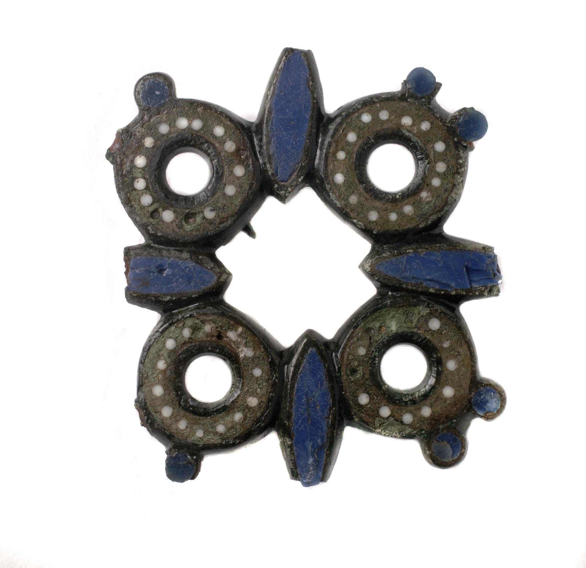 Image of Gallo-Roman enamelled bronze brooch from Carlungie II, Angus, 100 - 200 AD © National Museums Scotland