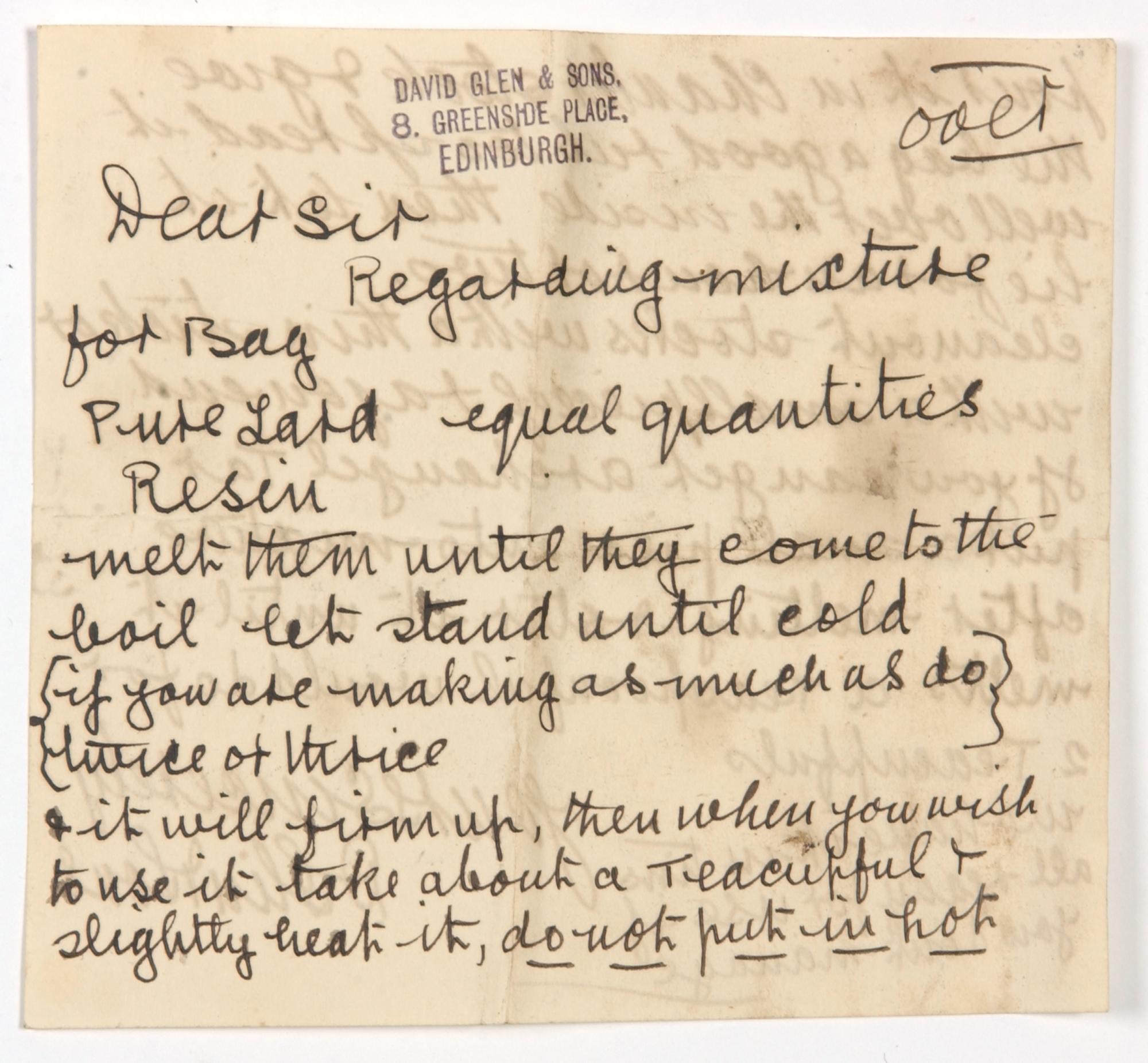 Bagpipe seasoning instructions